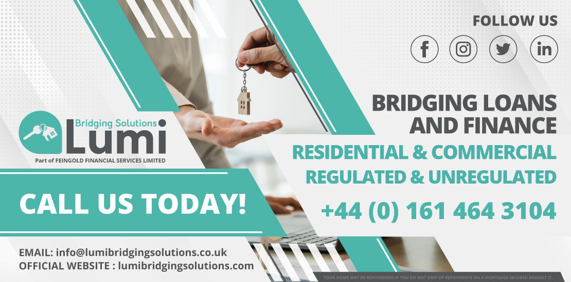 Whether you are looking for residential, commercial, regulated or unregulated Bridging loans or finance, Lumi Bridging Solutions is here to help you find the right package for your funding needs.  Bridging Loans and Finance website a1 1110x550  Bridging Loans and Finance website a1 1110x550